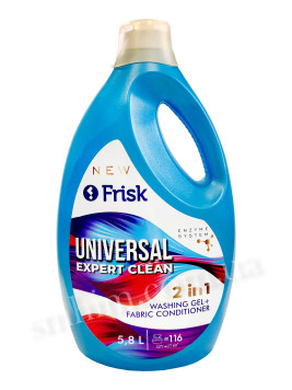 Универсальный гель для стирки Frisk 2 in 1 Expert Clean 5,8 л